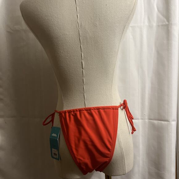 Sports Illustrated Swimsuit String Tie Side Bikini Bottom Flame Red Size L - Picture 4 of 15